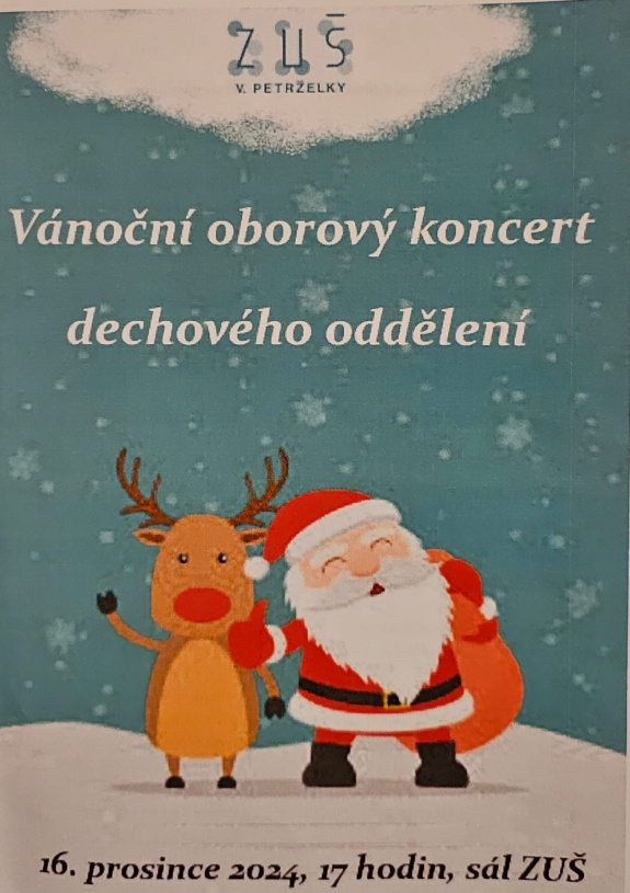 Vánoční koncert dechového oddělení 16.12.2024